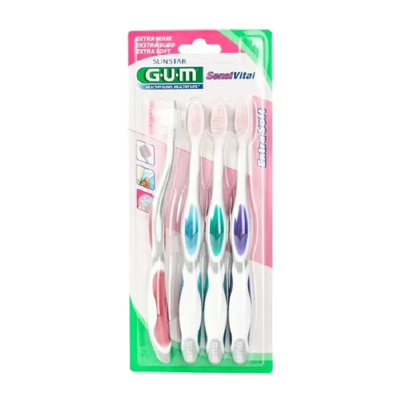 GUM SensiVital Toothbrush 4 pcs